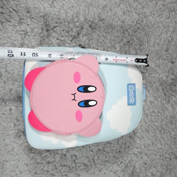 READ Bioworld X Nintendo Kirby Cloud Mini Backpack Blue Pink - Picture 9 of 9